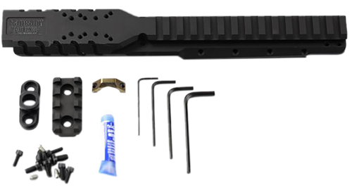 Samson 030026501 Hannibal Rail for Ruger Mini-14 or Mini-30 (2008 or Later)  Black Anodized 0 MOA