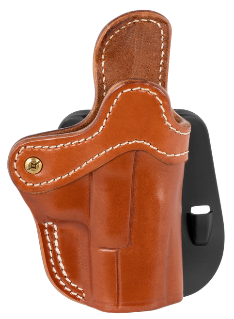 1791 Gunleather ORPDH21CBRR BH2.1 Optic Ready OWB Size 2.1 Classic Brown Leather Paddle Compatible w/Glock 17/S&W M&P Shield/Springfield XD Right Hand