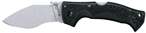 Cold Steel CS62JM Rajah III 3.50" Folding Drop Point Plain Stone Washed AUS-10A SS Blade/Black Griv-Ex Handle Includes Pocket Clip