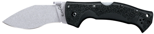 Cold Steel CS62JM Rajah III 3.50" Folding Drop Point Plain Stone Washed AUS-10A SS Blade/Black Griv-Ex Handle Includes Pocket Clip