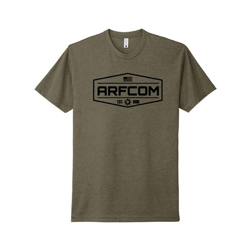 SHIELD LOGO UNISEX T-SHIRT OLIVE 2X-LARGE