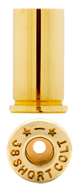 Starline Brass 38SCEUP100 Unprimed Cases  38 Short Colt Handgun Brass 100 Per Bag