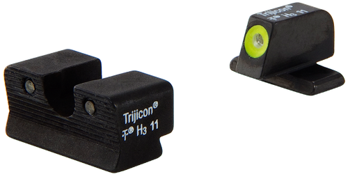 Trijicon 600578 HD Night Sights  Green/Tritium Yellow Outline Front Sight-Green Tritium Black Outline Rear Sight Sig Sauer P220/P229/P240 #6 Front/#8 Rear