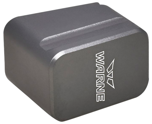 Warne MEG1754GR Magazine Extension  made of 6061-T6 Aluminum with Hardcoat Anodized Gray Finish for Glock 17, 22 Magazines (Adds 5rds 9mm Luger, 4rds 40 S&W)