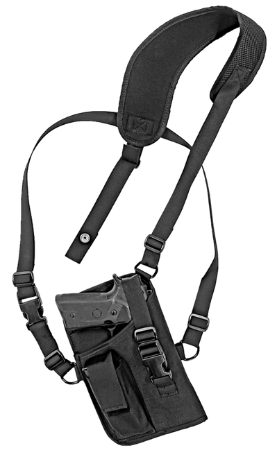 GrovTec US Inc GTHL15105R Trail Pack  Shoulder Black Nylon Harness Fits Large Semi-Auto Fits 4.50-5" Barrel Right Hand
