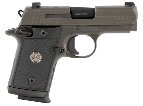 Sig Sauer 938M9LEGION P938 Micro-Compact Legion 9mm Luger 3" 10+1 Legion Gray Cerakote Elite Legion Gray Cerakote Stainless Steel Black G10 Grip X-Ray3 Night Sight