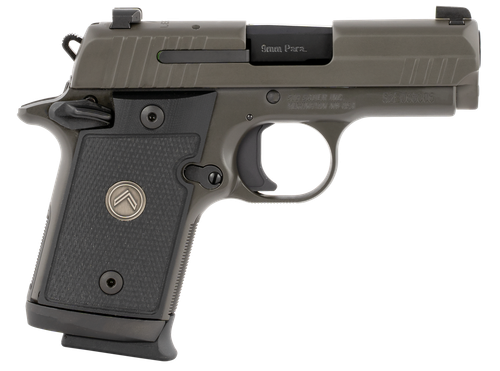 Sig Sauer 938M9LEGION P938 Micro-Compact Legion 9mm Luger 3" 10+1 Legion Gray Cerakote Elite Legion Gray Cerakote Stainless Steel Black G10 Grip X-Ray3 Night Sight