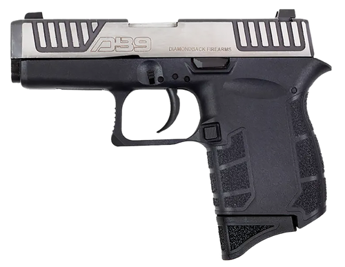 Diamondback DB0200P031 DB9 Gen4 Micro-Compact Frame 9mm Luger 6+1, 3.10" Stainless Steel Barrel & Serrated Slide, Black Polymer Frame & Grip