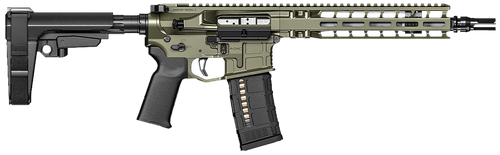 Radian Weapons R0515 Model 1 Pistol 223 Wylde 30+1 10.50", OD Green Billet Rec/M-Lok Handguard, Smooth Buffer Tube (No Brace), Magpul Grip, Ambi Controls, Dead Air QD Flash Hider, Adj. Triggers