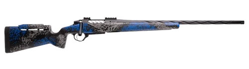 Seekins Precision 0011710325-F Havak PH3 6.5 PRC 24" Black Fluted Threaded Barrel, Black Picatinny Rail Steel Receiver, Adj Cheek Riser Glacier Shadow Synthetic Stock
