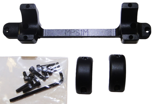 DNZ MPS1M Game Reaper-Mossberg Scope Mount/Ring Combo Matte Black 1"