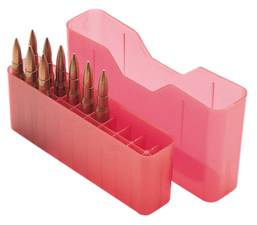 MTM Case-Gard J20LLD29 Slip-Top Ammo Box J-20 7mm Rem/338 Win Mag Red Polypropylene 20rd