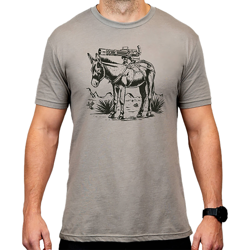 Magpul MAG1528-041-XL Burro CVC  Stone Gray Heather Cotton/Polyester Short Sleeve XL