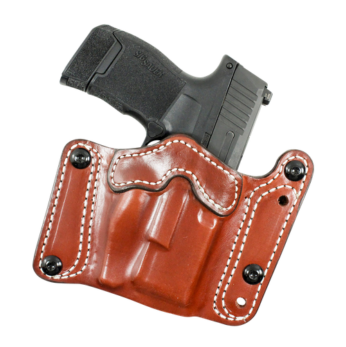 DeSantis Gunhide 194TJ8HZ0 Variable 194  OWB Tan Leather Fits Sig P320C/P250C Belt Clip Mount Ambidextrous