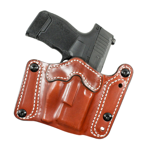 DeSantis Gunhide 194TJ8HZ0 Variable 194  OWB Tan Leather Fits Sig P320C/P250C Belt Clip Mount Ambidextrous
