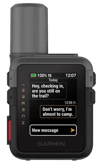 Garmin 0100338700 inReach Mini 3 Black/Gray Size Compact Sunlight-Readable/Transflective Color MIP Display