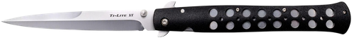 Cold Steel CS26SXP Ti-Lite  6" Folding Spear Point Plain AUS-8A SS Blade/Black Zy-Ex Handle Includes Pocket Clip
