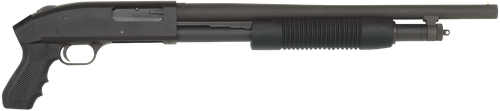 Mossberg 51340 500 JIC Cruiser 12 Gauge Pump 3" 5+1 18.50" Matte Blued Steel Barrel, Matte Blued Stainless Steel Receiver, Black Fixed w/Pistol Grip Synthetic Stock, Survival Kit In A Can