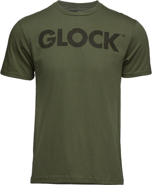 Glock AP96164 Caliber Tee  Military Green Ringspun Cotton Short Sleeve 3XL