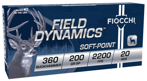 Fiocchi 360BHB Field Dynamics  360Buckhammer 200gr Soft Point 20 Per Box/10 Case