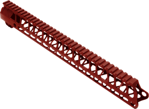 TIMBER CREEK OUTDOOR INC ME15HGR Enforcer Handguard AR-15 Red Anodized Aluminum 15" Picatinny/M-LOK