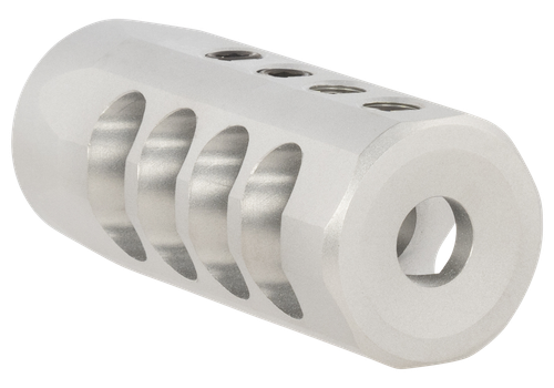 Christensen Arms 8100001702 Side-Baffle  Natural Titanium, 5/8"-24 tpi Threads, 338 Cal (.920" D Bull barrel)