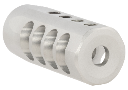Christensen Arms 8100001702 Side-Baffle  Natural Titanium, 5/8"-24 tpi Threads, 338 Cal (.920" D Bull barrel)