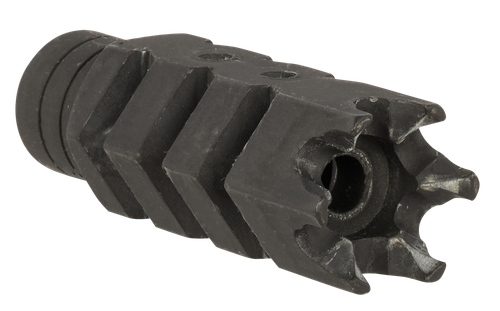 ATI Outdoors A5102251 Shark Muzzle Brake  Black Oxide Steel with 1/2"-28 tpi Threads for .223 Cal/5.56 AR-15