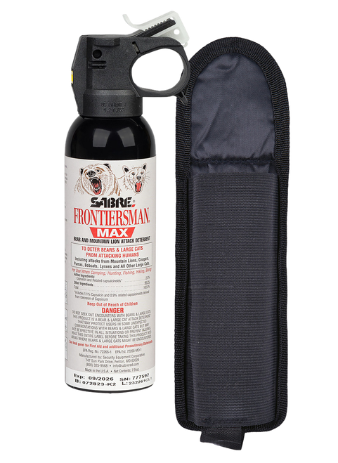Sabre  Frontiersman  Capsaicinoids 40ft 7.90 oz Canister Includes Holster