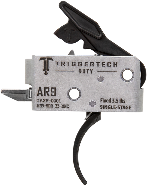 TriggerTech AH9SDB33NNC Duty  Curved Trigger Single-Stage 3.50 lbs Draw Weight Fits AR-9