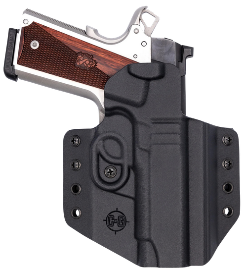 C&G Holsters 1856100 Covert  OWB Black Kydex Belt Loop Fits 1911 4.25"/ Wilson Combat EDC X9 Right Hand