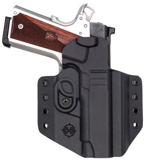 C&G Holsters 1856100 Covert  OWB Black Kydex Belt Loop Fits 1911 4.25"/ Wilson Combat EDC X9 Right Hand
