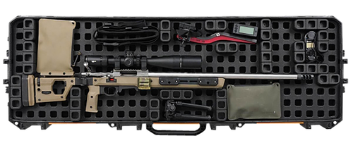 Magpul MAG1302BLK DAKA Grid Organizer Black Polypropylene for Pelican 800 Vault Double Rifle Case