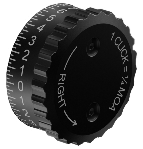 Burris 626403 Knob Synergy Advanced Exposed Windage Black Aluminum Compatible w/ Fullfield Rifle Scope
