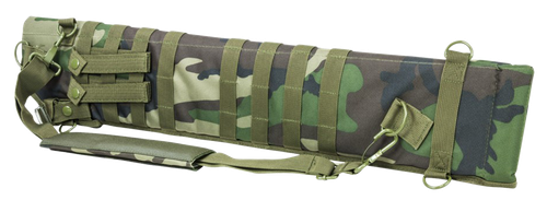 NcStar CVSCB2917WC VISM Shotgun Scabbard Woodland Camo 600D PVC 29"- 34.75"