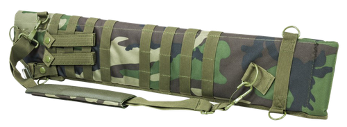 NcStar CVSCB2917WC VISM Shotgun Scabbard Woodland Camo 600D PVC 29"- 34.75"