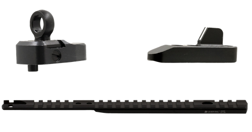 XS Sights ML10085 Marlin Optic Mounts & Ghost Ring Sight Sets  Black Anodized Aluminum/Steel Fits Marlin 336 Lever Action