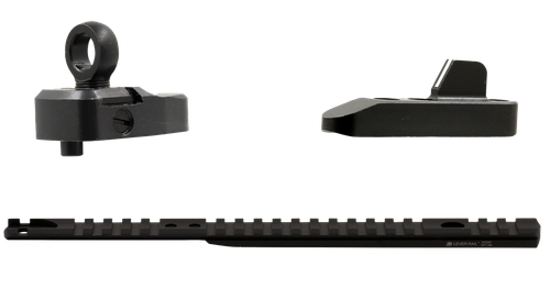 XS Sights ML10085 Marlin Optic Mounts & Ghost Ring Sight Sets  Black Anodized Aluminum/Steel Fits Marlin 336 Lever Action