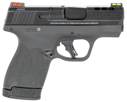 Smith & Wesson 13255 Performance Center M&P Shield Plus EDC 9mm Luger 3.10" Ported 10+1,13+1 Black Matte Black Armornite Stainless Steel Ported Slide Black Polymer Grip (Manual) FO Sights