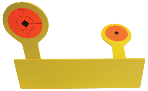 Birchwood Casey 47522 World of Targets Bushwacker Rimfire Pistol/Rifle Black/Orange AR400 Steel Circle w/Crosshair & Diamond