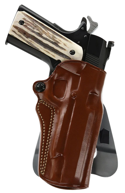 Galco SM2212R Speed Master 2.0 OWB Tan Leather Paddle Fits 1911 Fits 5" Barrel Right Hand