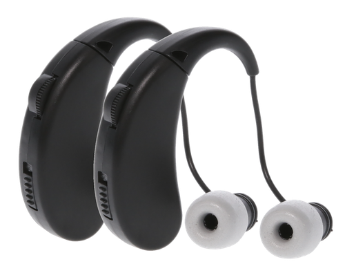 Walker's GWPRCHUE2PK Ultra Ear BTE Hearing Enhancer 22 dB Behind the Ear Rechargeable 2 Pack