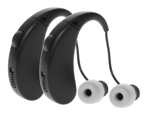 Walker's GWPRCHUE2PK Ultra Ear BTE Hearing Enhancer 22 dB Behind the Ear Rechargeable 2 Pack