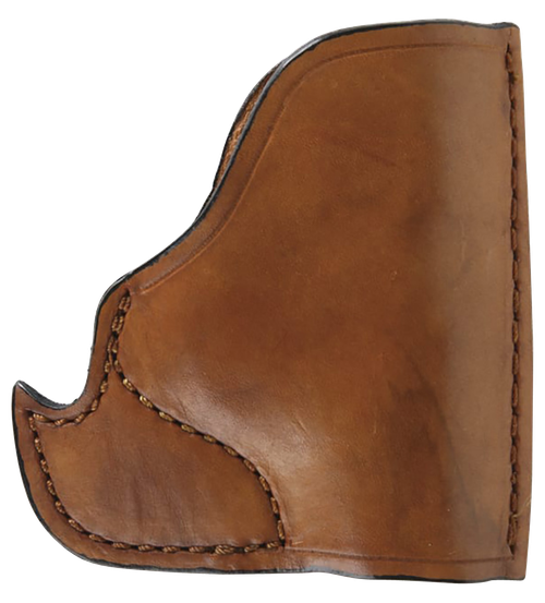 Bulldog MLTIP Inside The Pocket  Tan Leather Fits Micro Pistols 22/25/380 Fits Ruger LCP/Walther PPK Ambidextrous