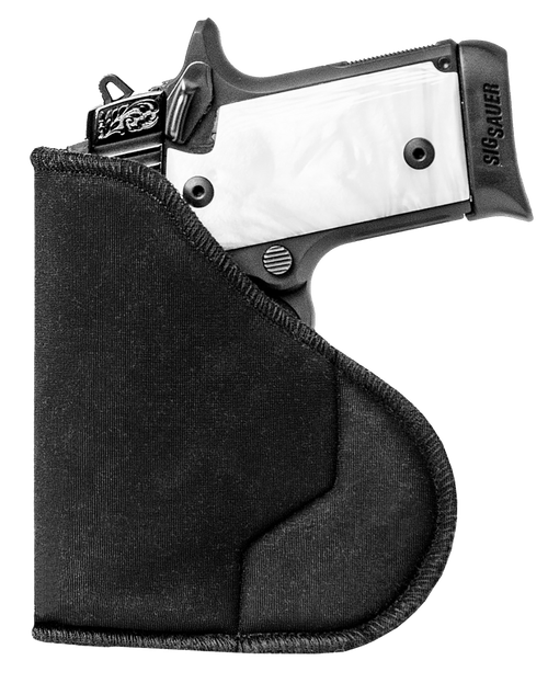 Sentry 35WB02BK HexGrip  IWB Black Nylon Pocket Fits Sm Revolver, Except 5 Shot Fits 2-3" Barrel Ambidextrous