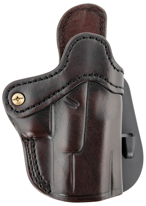 1791 Gunleather ORPDH21SBRR BH2.1 Optic Ready OWB Size 2.1 Signature Brown Leather Paddle Compatible w/Glock 17/Springfield XD/S&W Shield Right Hand