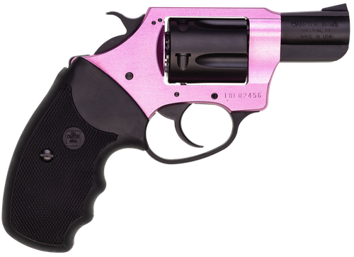 Charter Arms 53835 Pink Lady  38 Special 5rd 2" Black Steel Barrel, Black Cylinder, Black/Pink Aluminum Frame, Black Rubber Grip, Exposed Hammer