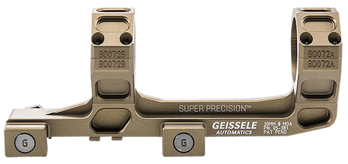 Geissele Automatics  AR15 Super Precision Scope Mount/Ring Combo Desert Dirt Color Anodized