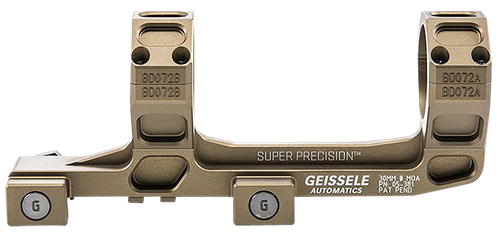 Geissele Automatics  AR15 Super Precision Scope Mount/Ring Combo Desert Dirt Color Anodized