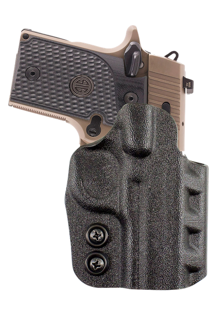 DeSantis Gunhide D94KAB6Z0 Cazzuto  OWB Black Kydex Paddle Fits Glock 19/19 Gen 5/19X/23/32/45 Right Hand